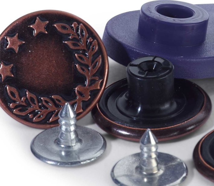 Jeansknopen en siernieten