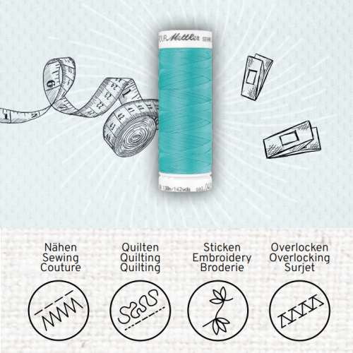 Garen voor rekbare stretchstoffen