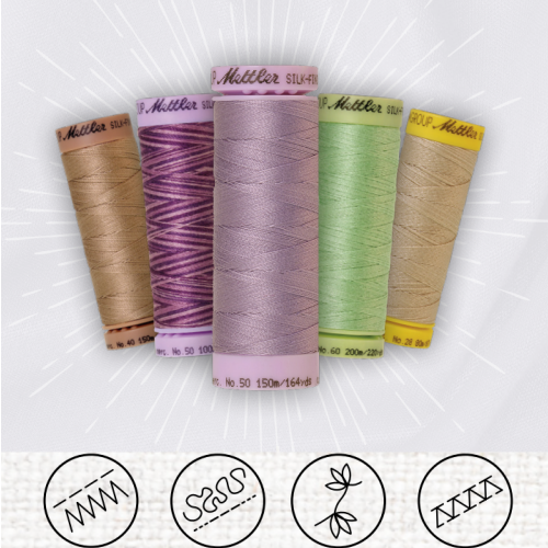 Naaigaren katoen en zijde