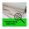 Plakdoek stevig beige 90 cm - Staal / monster / proefstukje ongeveer 10 x 10 cm voor plakproef 