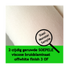 2-zijdig geruwde viscose bruidslaminaat offwhite finish 3 OF 100 cm breed: Staal-monster-proefstukje ongeveer 10 x 10 c