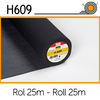Vlieseline H609 zwart rol 25m
