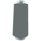 Trojalock middengrijs lockgaren 2500m per coon