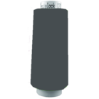 Trojalock donkergrijs lockgaren 2500m per coon