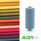 Alterfil S naaigaren en lockgaren - met Anti-rimpelcoating voor gladde naden - klos 1000m - LICHT BLAUW kleur 26172