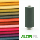 Alterfil-S naaigaren en lockgaren met Anti-rimpelcoating voor gladde naden klos 1000m DONKERGROEN kleur 14831