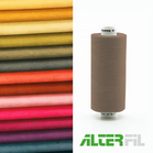 Alterfil-S naaigaren en lockgaren met Anti-rimpelcoating voor gladde naden klos 1000m LATTE BRUIN kleur 06152