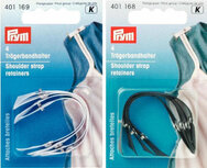 Schouderbandhouders 4 stuks in zakje WIT OF ZWART