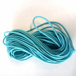 Koordelastiek 3mm doorsnede per 10 meter aqua / turquoise