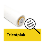Tricotplak Vlieseline staal / monster / proefstukje - ong. 10 x 10 cm voor plakproef - wit of zwart