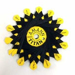 IJzergaren - sterk handgaren - linnen garen - sterretje 20m 100% linnen in zwart - voor aannaaien van knopen op uniformen jeans