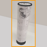 Stik en trek soft zwart rol 12,5m