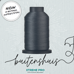 DONKER STAAL GRIJS Xtreme Pro Naaigaren - UV bestendig en PFC-vrij water afstotend - h&eacute;t garen voor extreme omstandi