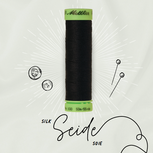 Amanda naaizijde klosje van 50m zwart