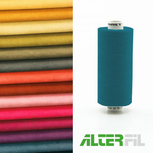 Alterfil-S naaigaren en lockgaren met Anti-rimpelcoating voor gladde naden klos 1000m PETROL kleur 22833