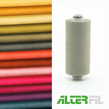 Alterfil-S naaigaren en lockgaren met Anti-rimpelcoating voor gladde naden klos 1000m HEEL LICHT GROEN kleur 09571