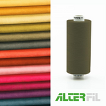 Alterfil-S naaigaren en lockgaren met Anti-rimpelcoating voor gladde naden klos 1000m BOS GROEN kleur 10032