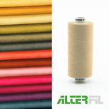 Alterfil-S naaigaren en lockgaren met Anti-rimpelcoating voor gladde naden klos 1000m ONGEBLEEKTE KATOEN kleur 08093