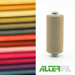 Alterfil-S naaigaren en lockgaren met Anti-rimpelcoating voor gladde naden klos 1000m ZAND BEIGE kleur 07772