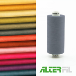 Alterfil S naaigaren en lockgaren - met Anti-rimpelcoating voor gladde naden - klos 1000m - KOEL GRIJS DONKER kleur 27851