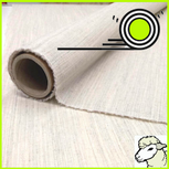 Soepele naaibare wolhaardoek naturel 80 cm breed