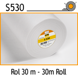 S530 WIT vormversteviging vlieseline plakbaar 30 cm - tassen, hoeden, ceintuurs, riemen, kragen en meer