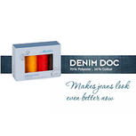 Polycore Cotton Denim Doc garen dikte 75 voor (door)stikken en meer kit 4 klosjes van 100m in herfst / aarde tinten