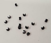 Topstop zwart voor ritsen