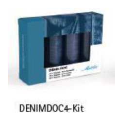 Denim doc kit 4 klosjes blauw