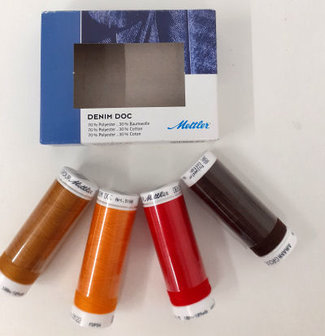 Kit denim doc 4 klossen in bruintinten