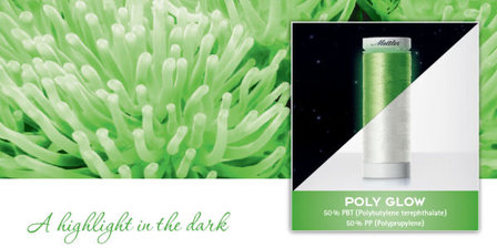 Polyglow glow in the dark naaigaren