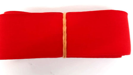 Elastiek gekleurd 4cm rood