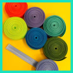 Satijnen biaisband 2cm breed in verschillende kleuren