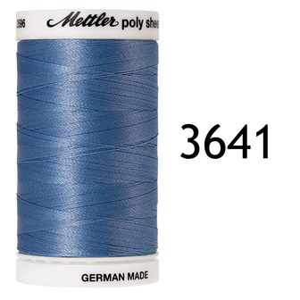 Polysheen decoratief borduurgaren dikte 40 klos 800m blauw 3641