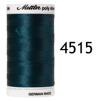 Polysheen decoratief borduurgaren dikte 40 klos 800m PETROL 4515