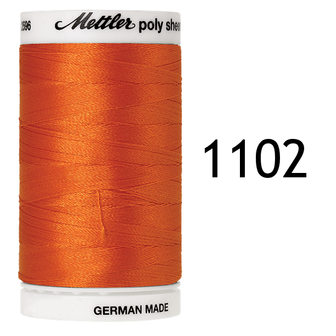 Polysheen decorative embroiderythread number 40 spool 800m ORANGE 1102