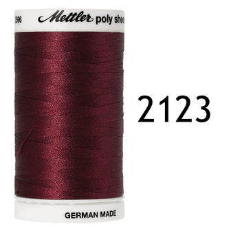 Polysheen decorative embroiderythread number 40 spool 800m BORDEAUX RED 2123