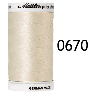 Polysheen decorative embroiderythread number 40 spool 800m OFFWHITE