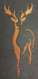 Hert - Stag borduurpatroon  5x12cm