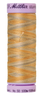Katoenen naaigaren: Silk Finish Cotton multicolour dikte 50 100m klosje kleur 9862 - Amann Group Mettler