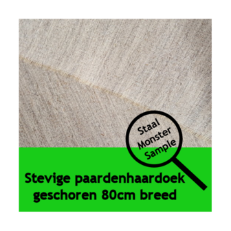 Stevige paardenhaardoek geschoren 80cm breed