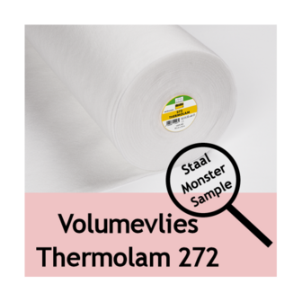Thermolam volumevlies 272 van vlieseline 90 cm staal, proefstukje, monster