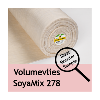 Soyamix volumevlies 278 van vlieseline 152 cm staal, proefstukje, monster