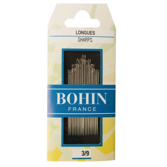 Hand sewing needles sharps no. 3 to 9 assorted pack 20 needles BOHIN