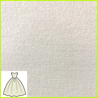 2-zijdig geruwde SOEPELE viscose bruidslaminaat offwhite finish 3 OF 100 cm breed