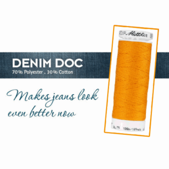 Polycore cotton - denim doc doorstikgaren per klos 100m