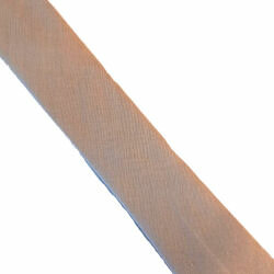 Katoenen biaisband gedroogd zeegras-taupe 30mm rol 10m 