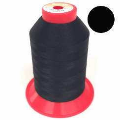 Serafil overlocking thread BLACK size 120/2 (new coding 180) per spool 5000m