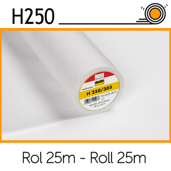 Vlieseline H250 wit rol 25m