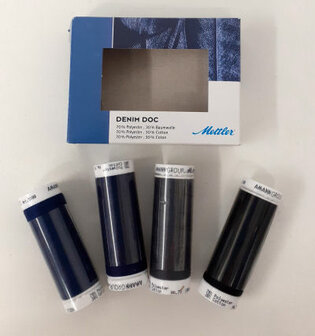 Kit denim doc 4 klos in donkere kleuren